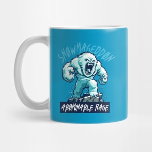 Snowmageddon Abominable Rage - Angry Evil Snowman Mug